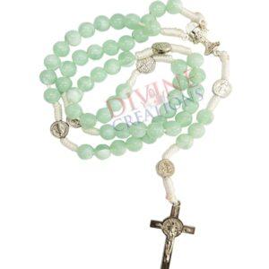 Green Ice Beads Rosary