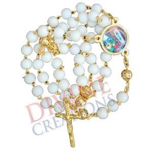 White and Gold Rosary