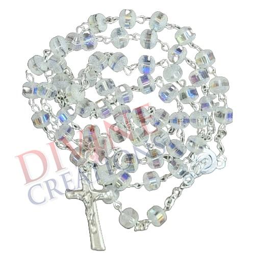 White Opaque Matt Rosary