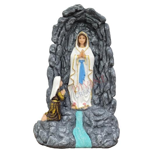 Lourdes Grotto Statue - 8 inches Our Lady of Lourdes Grotto